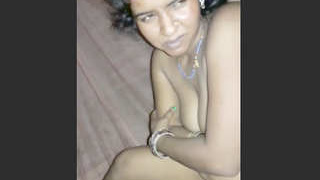 Indian village woman's seductive visage prior to intercourse