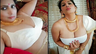 Desi Busty Auntie Busts Her Big Damn Tits
