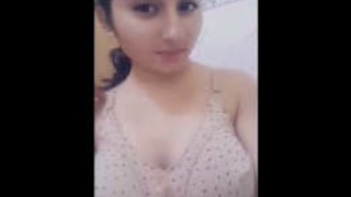 Desi girlfriend teases and unveils her sensuality