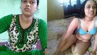 Indian wife reveals her intimate parts in an enticing manner from the countryside