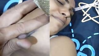 Shy Desi Indian Presses Her Tits And Fucks