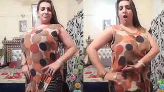 Laila G shows off her fresh and enticing breasts while dancing seductively