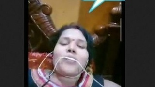 Aroused Indian wife pleasuring herself