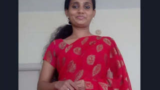 Secretly recorded video of South Indian woman taking a bath